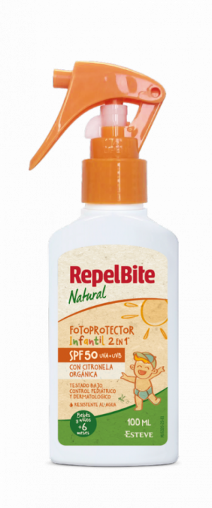 REPELBITE NATURAL FOTOPROTECCION INFANTIL SPF50 100ML