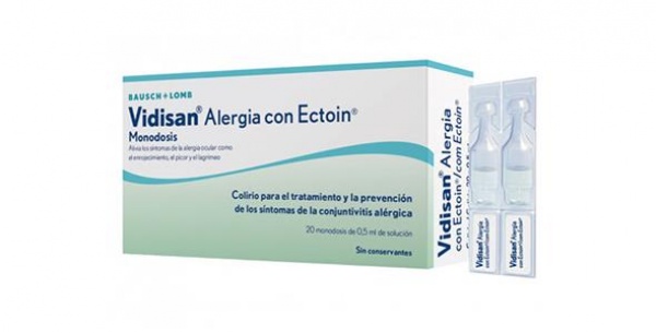 VIDISAN ALERGIA CON ECTOIN 20 MONODOSIS DE 0.5ML