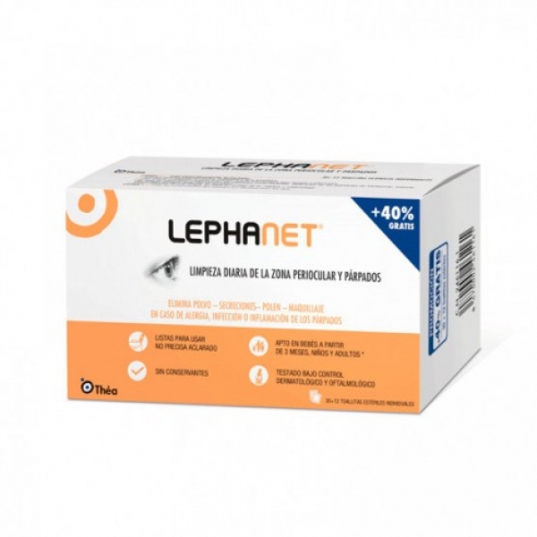 LEPHANET 30 TOALLITAS + 40% GRATIS