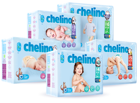 PAÑALES CHELINO TALLA 6 17-28KG 27UINID