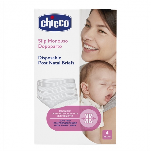 CHICCO BRAGAS DESECHABLES POST-PARTO 4 UNID