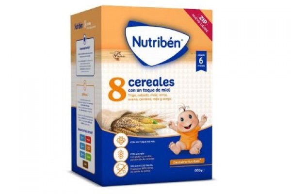 NUTRIBEN 8 CEREALES CON UN TOQUE DE MIEL 600GR