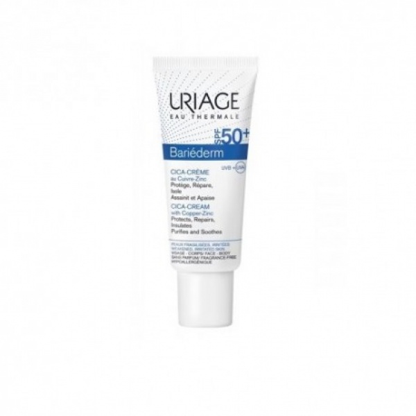 URIAGE BARIÉDERM CICA CREMA SPF 50+ CON COBRE-ZINC 40ML