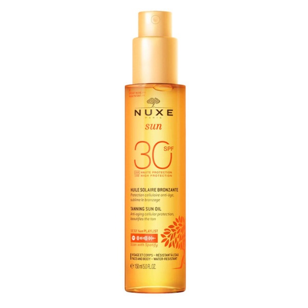 NUXE ACEITE BRONCEADOR ALTA PROTECCION SPF 30 150ML ROSTRO Y CUERPO