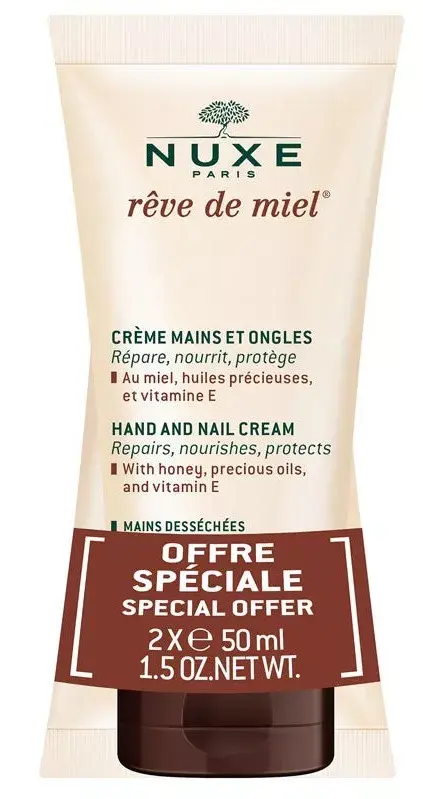 NUXE REVE DE MIEL DUPLO CREMA DE MANOS Y UÑAS 2 X 50ML