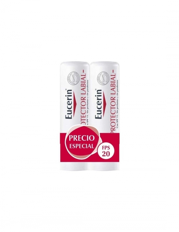 PROTECTOR LABIAL EUCERIN PIEL SENSIBLE 2x4,8 G