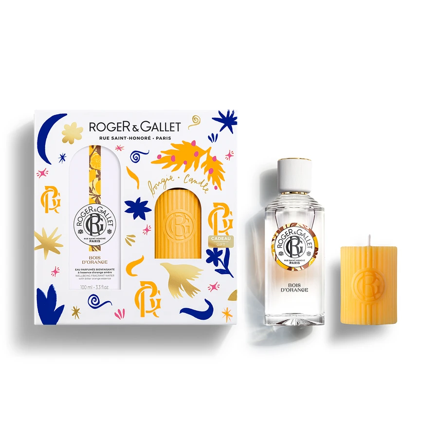 COFRE AGUA PERFUMADA + VELA PERFUMADA BOIS D´ORANGE