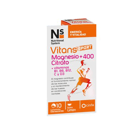 NS VITANS SPORT MAGNESIO +400 CITRATO 10C