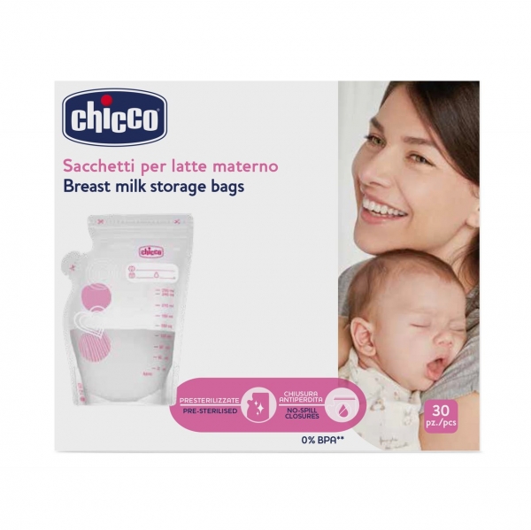 CHICCO BOLSAS CONSERVACION DE LECHE MATERNA 30 UNIDADES