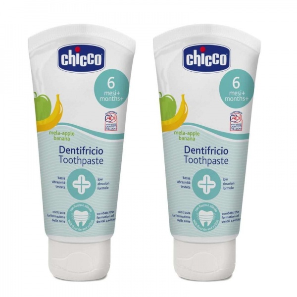 CHICCO DUPLO PASTA DENTIFRICA PLATANO 2X50ML