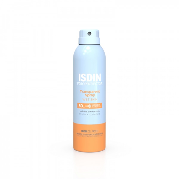 FOTOPROTECTOR ISDIN SPF 50+ TRANSPARENT SPRAY WET SKIN 250ML