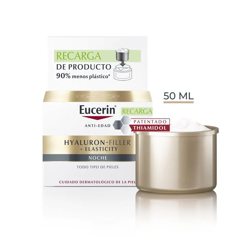 EUCERIN HYALURON FILLER + ELASTICITY NOCHE 50ML RECARGA