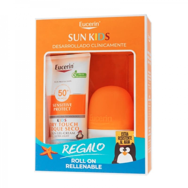 EUCERIN CREMA SOLAR KIDS TOQUE SECO SPF50+ 200 ML + REGALO