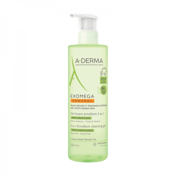 ADERMA EXOMEGA GEL CHAMPU LAVANTE EMOLIENTE 500 ML