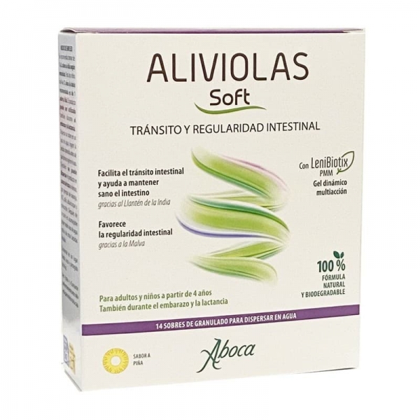 ABOCA ALIVIOLAS SOFT SABOR PIÑA 14 SOBRES