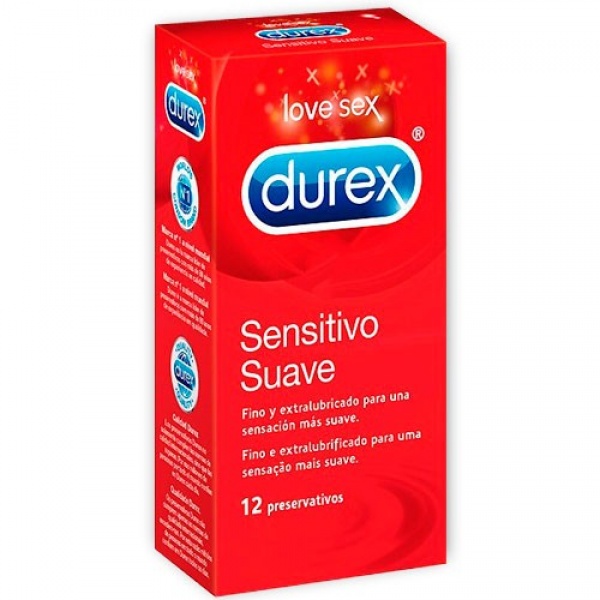 DUREX SENSITIVO SUAVE 12 UNID