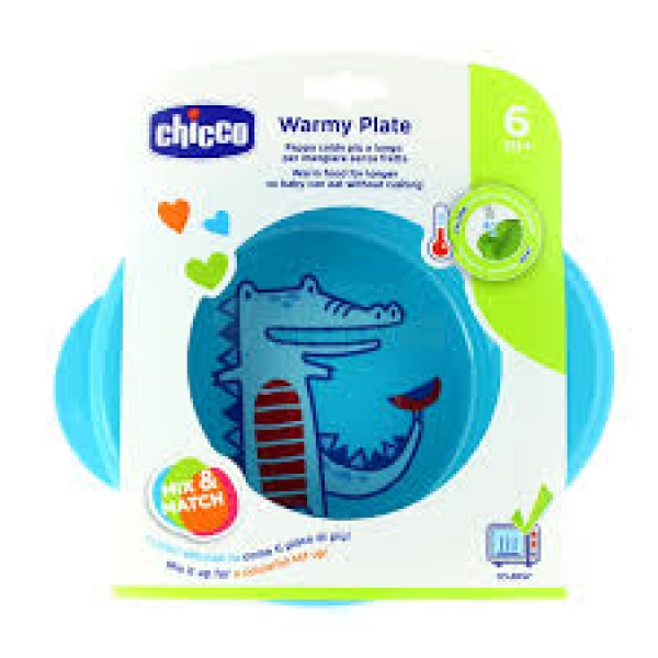 CHICCO PLATO TERMICO AZUL 6M+