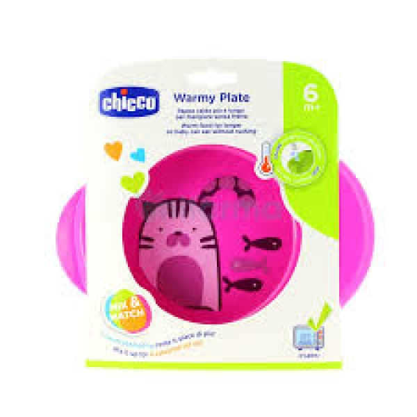 CHICCO PLATO TERMICO ROSA 6M+