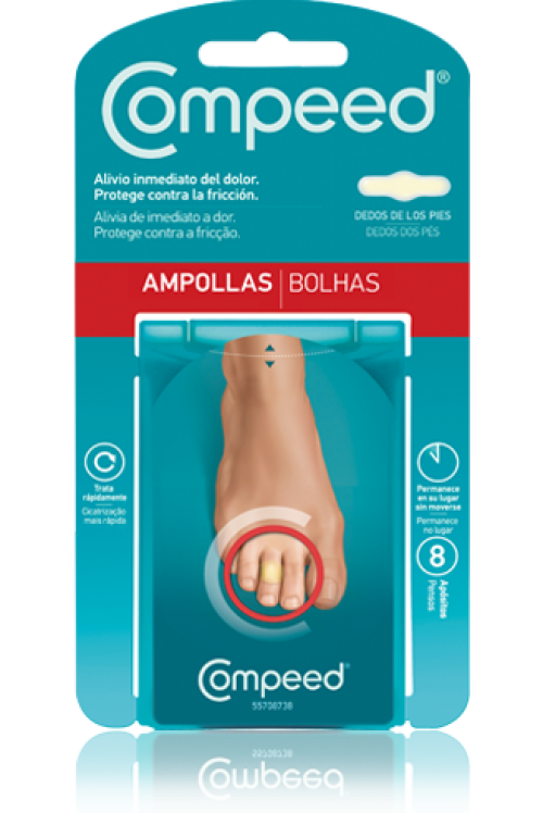 COMPEED AMPOLLAS DEDOS DE LOS PIES 8 APOSITOS