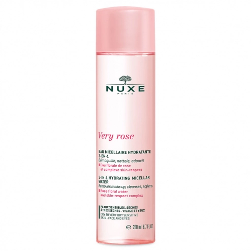 NUXE VERY ROSE AGUA MICELAR HIDRATANTE 3 EN 1  CARA Y OJOS 200ML