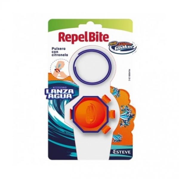 REPEL BITE PULSERA NERF + ACCESORIO LANZA AGUA