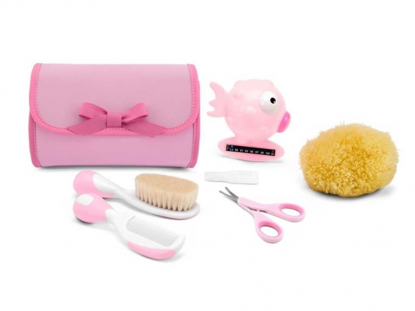 CHICCO SET DE HIGIENE DEL BEBE ROSA