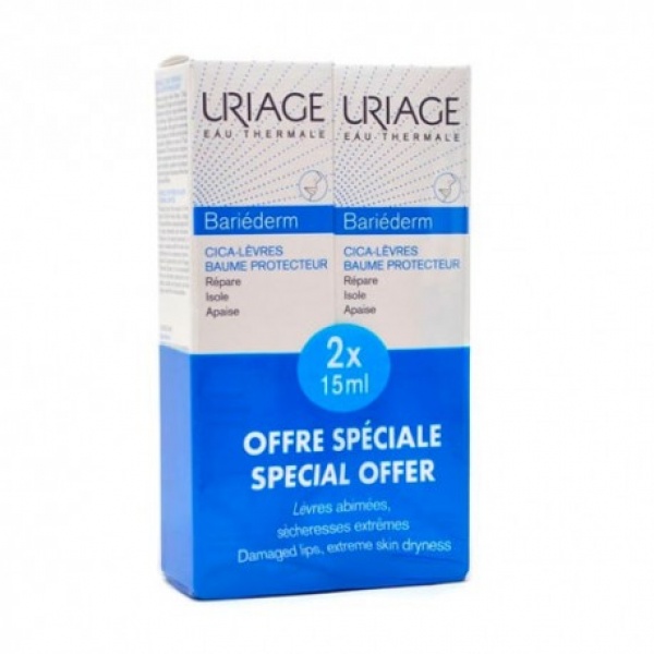 URIAGE BARIÉDERM CICA-LABIAL BALSAMO REPARADOR 2X15ML