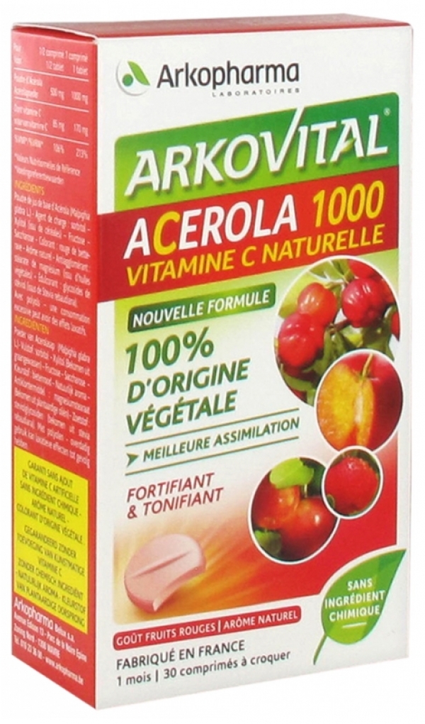 ARKOVITAL ACEROLA 30 COMPRIMIDOS