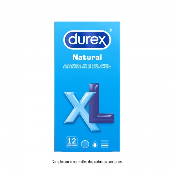 DUREX NATURAL XL 12 UNID