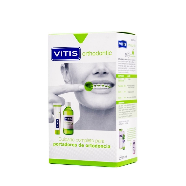 PACK VITIS ORTHODONTIC PASTA 100ML + COLUTORIO 500ML