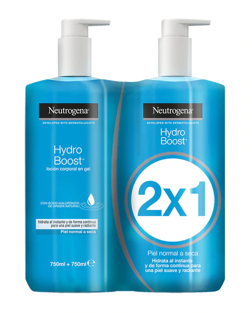 NEUTROGENA HYDRO BOOST LOCION CORPORAL EN GEL 750ML + 750ML GRATIS