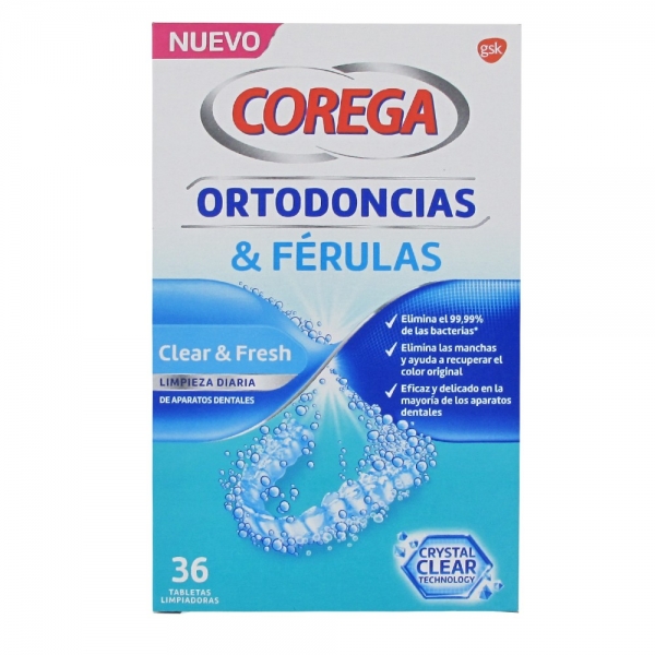 COREGA ORTODONCIAS 36 TABLETAS