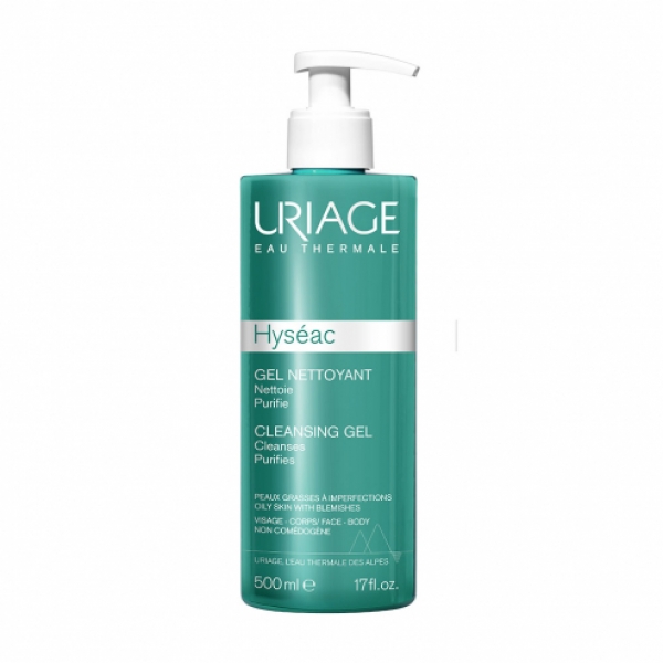 URIAGE HYSEAC GEL LIMPIADOR FACIAL 500ML