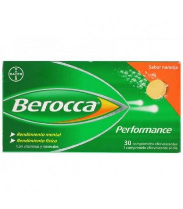 BEROCCA PERFORMANCE SABOR NARANJA 30 COMPRIMIDOS EFERVESCENTES