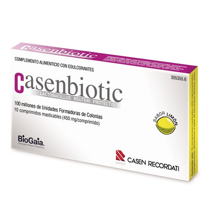 CASENBIOTIC LIMON 10 COMPRIMIDOS MASTICABLES