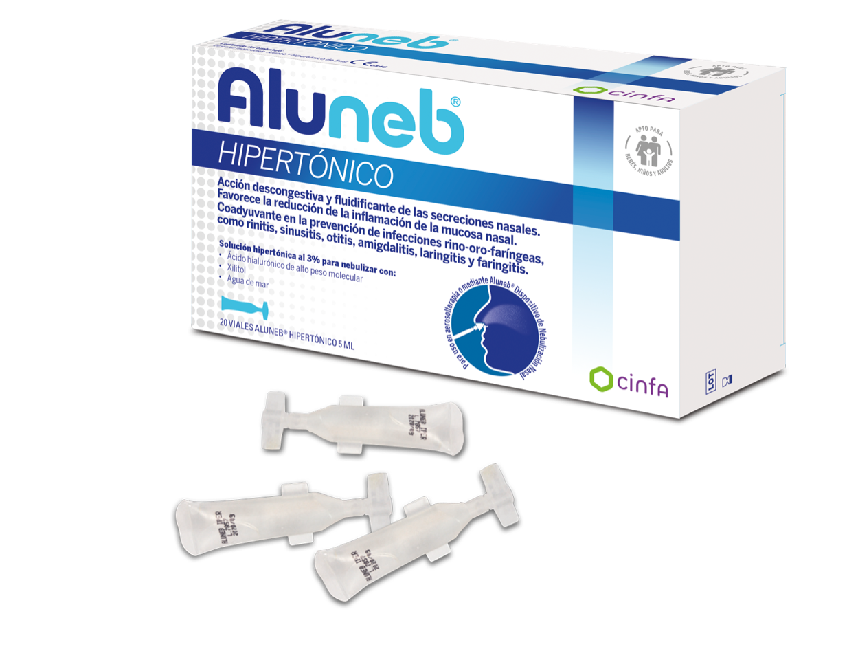 ALUNEB HIPERTONICO 20 VIALES 5 ML