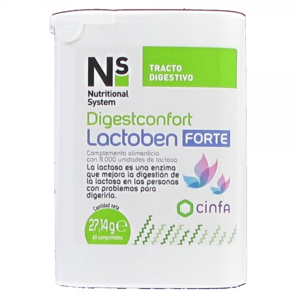 NS DIGESTCONFORT LACTOBEN FORTE 60 COMPRIMIDOS