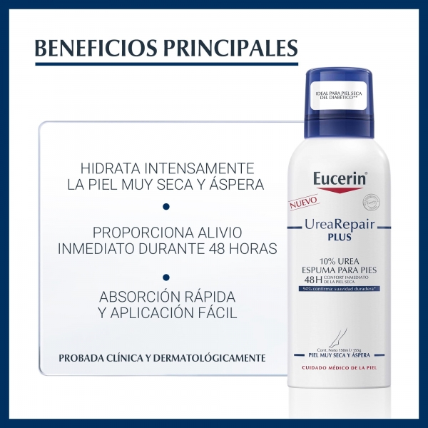 EUCERIN UREAREPAIR PLUS 10 ESPUMA PIES 150ML 