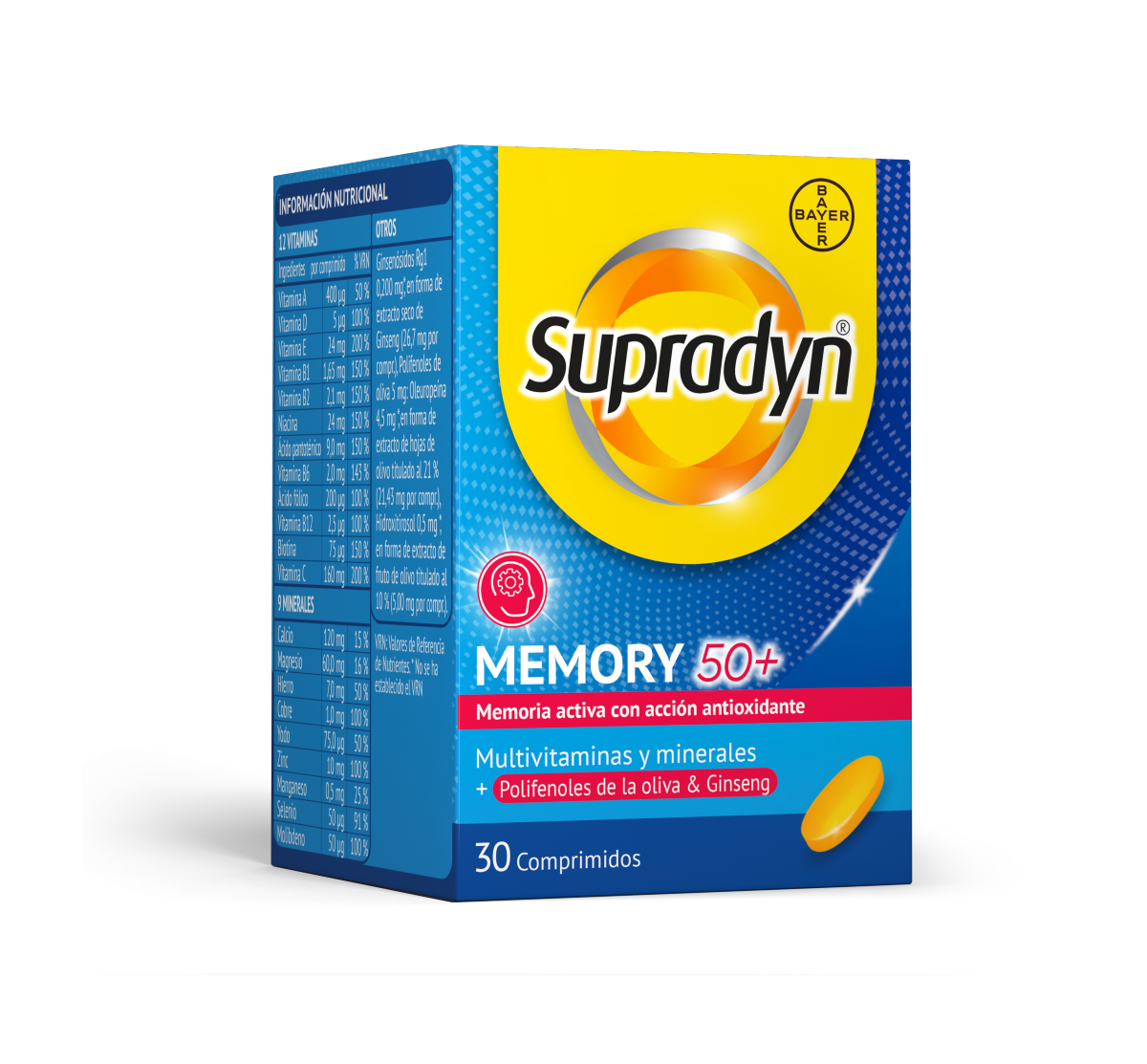 SUPRADYN MEMORY +50 30 COMPRIMIDOS