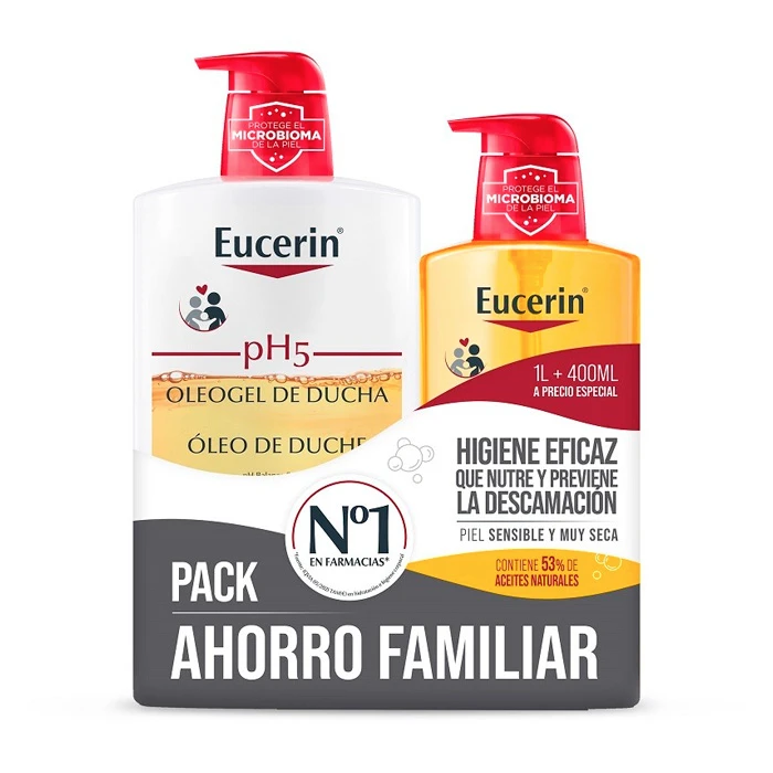 EUCERIN PH5 OLEOGEL DE DUCHA PACK AHORRO 1L + 400ML