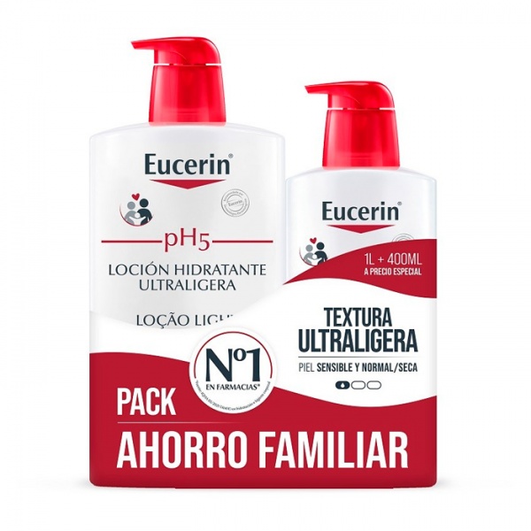 EUCERIN LOCION ULTRALIGERA 1L + 400ML