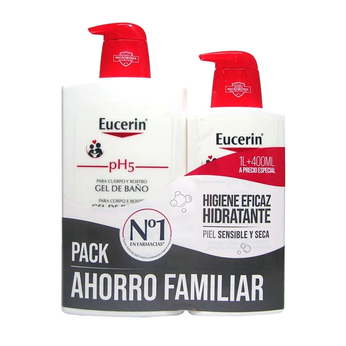 EUCERIN GEL DE BAÑO PACK AHORRO 1L + 400ML