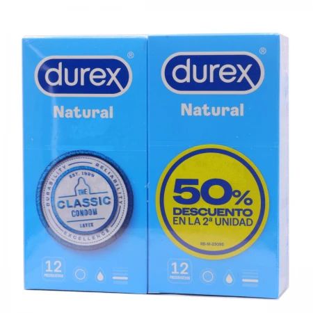 DUREX NATURAL PLUS 12 + 12 UNID