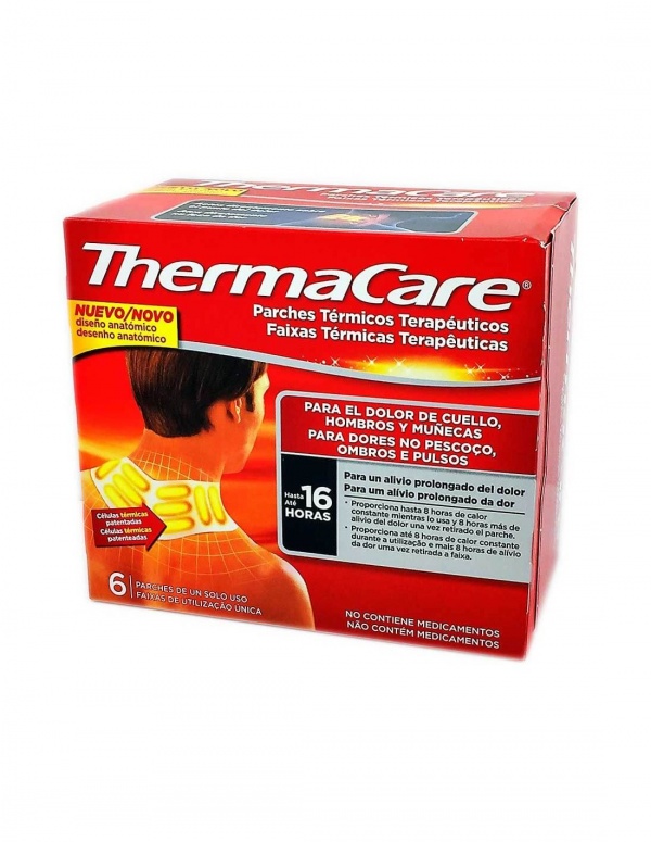 THERMACARE 6 PARCHES PARA EL DOLOR DE CUELLO, HOMBROS Y MUÑECAS