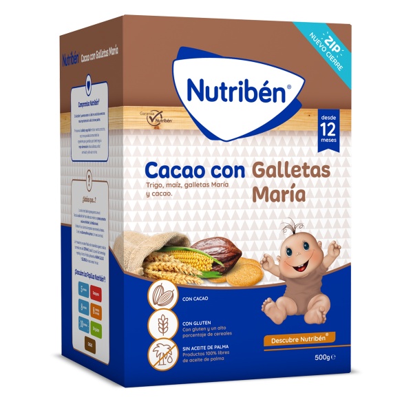 NUTRIBEN CACAO CON GALLETA MARIA 500GR