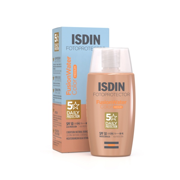 FOTOPROTECTOR ISDIN FUSION WATER COLOR MEDIUM 50+ 50ML