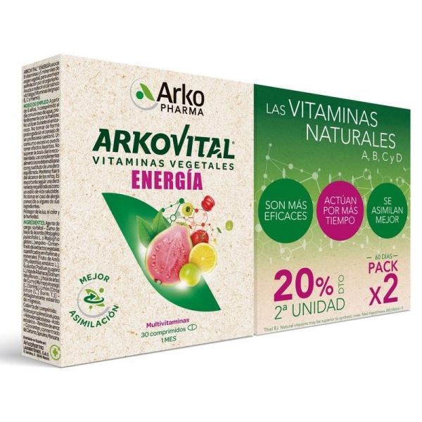 ARKOVITAL PURA ENERGIA 2X30 COMPRIMIDOS