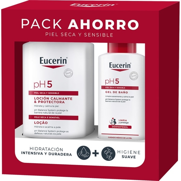 EUCERIN PACK RUTINA LOCION CORPORAL 1L + GEL DE BAÑO 200ML