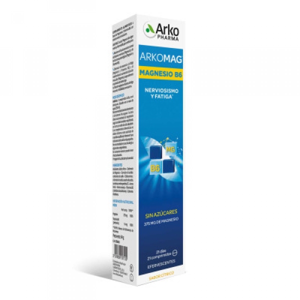 ARKOMAG MAGNESIO + VIT B6 21 COMPRIMIDOS EFERVESCENTES