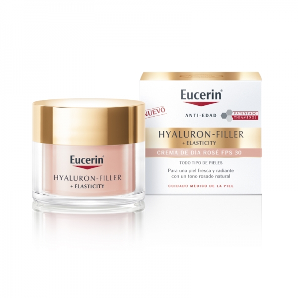 EUCERIN HYALURON-FILLER + ELASTICITY CREMA DE DIA ROSE FPS30 50 ML